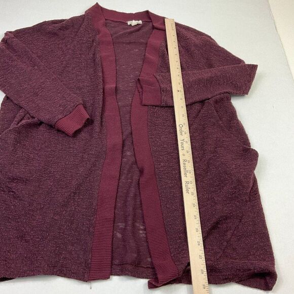 Urban Outfitters Silence + Noise Womens Cardigan Burgundy Red Knit Sweater Small - Picture 5 of 12